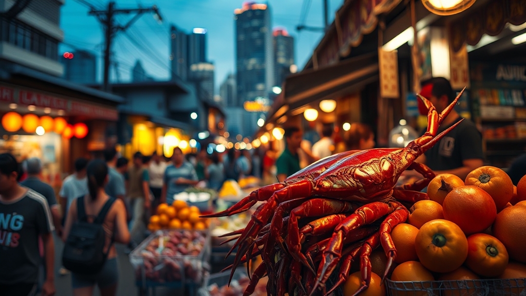 잘란 알로 야시장 전경