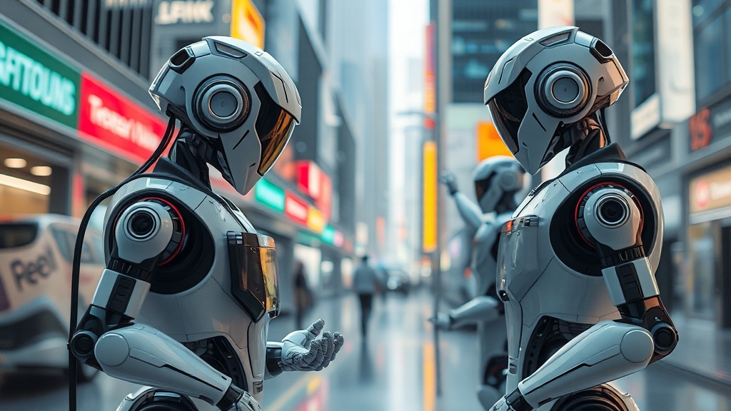 로봇 산업 전망 및 성장성 (realistic 스타일)