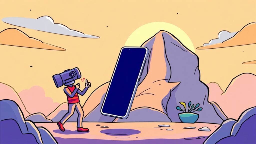 갤럭시 S26 시리즈, 언팩 행사로 베일 벗다 (cartoon 스타일)