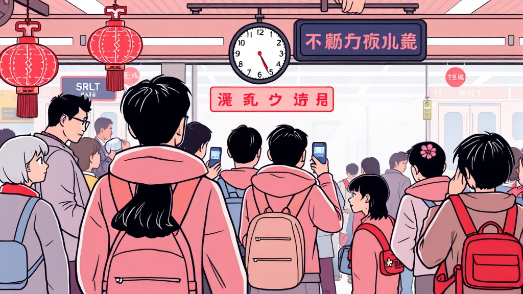 설 기차표 예매 성공 전략 및 팁 (illustration 스타일)