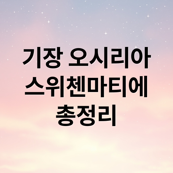 기장 오시리아
스위첸마티에
총정리 (기장 오시리아 스위첸마티에 시세)