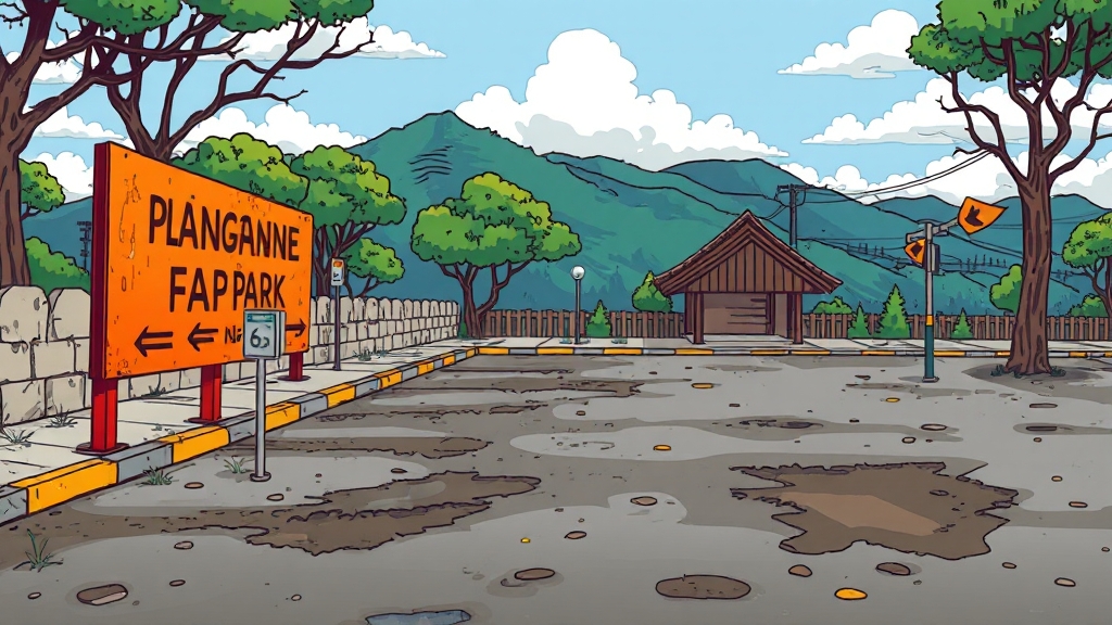 최근 이슈: 공원 관리 & 개선 노력 (cartoon 스타일)