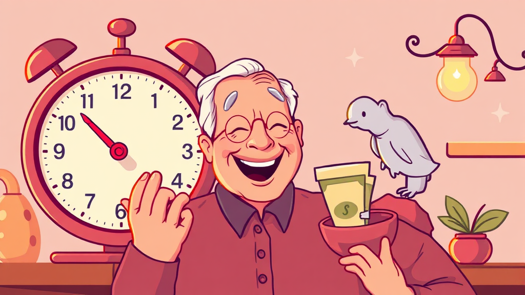 조기수령 조건: 나이 & 가입 기간 (illustration 스타일)