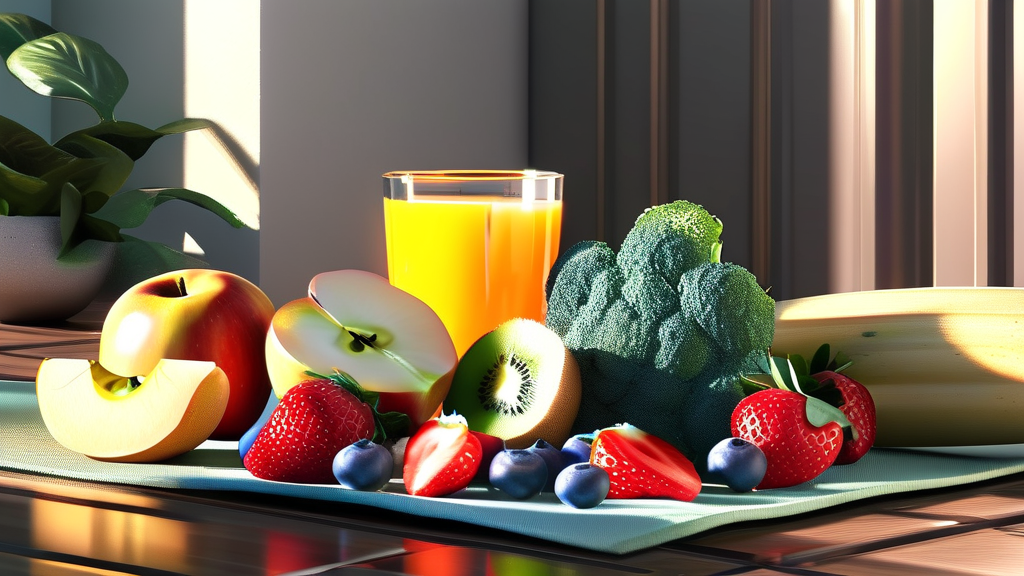 건강한 다이어트, 보조제와 함께 성공하기 (realistic 스타일)