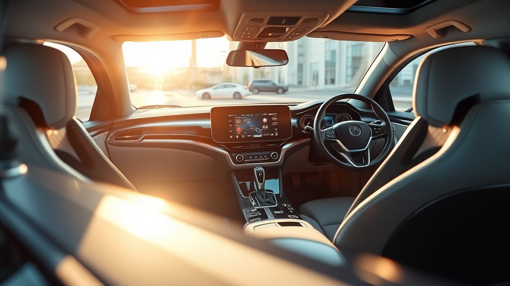 2026 그랜저 하이브리드: 편의 및 안전 기능 (realistic 스타일)