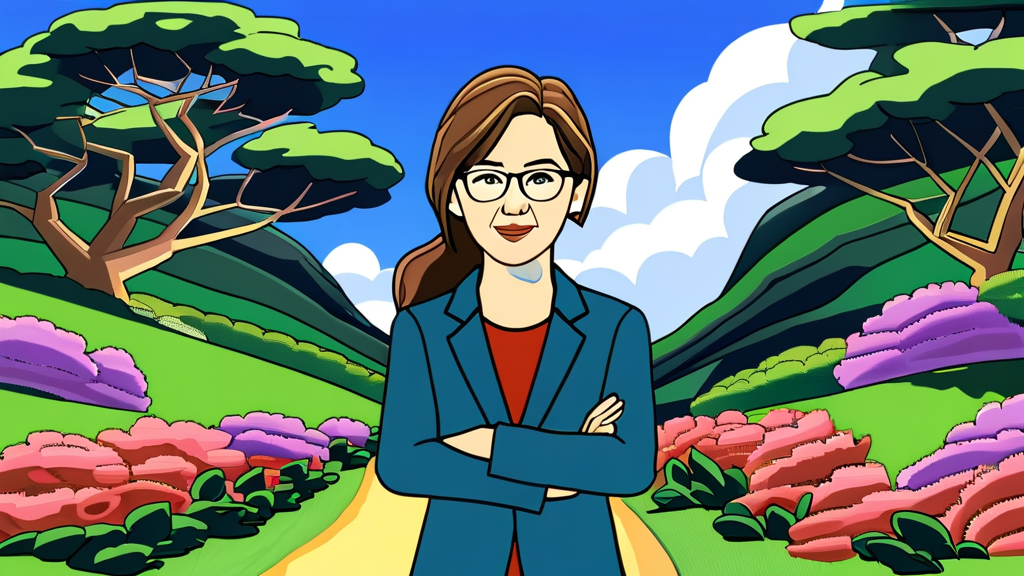 언론인에서 길의 개척자로: 서명숙 이사장의 발자취 (cartoon 스타일)