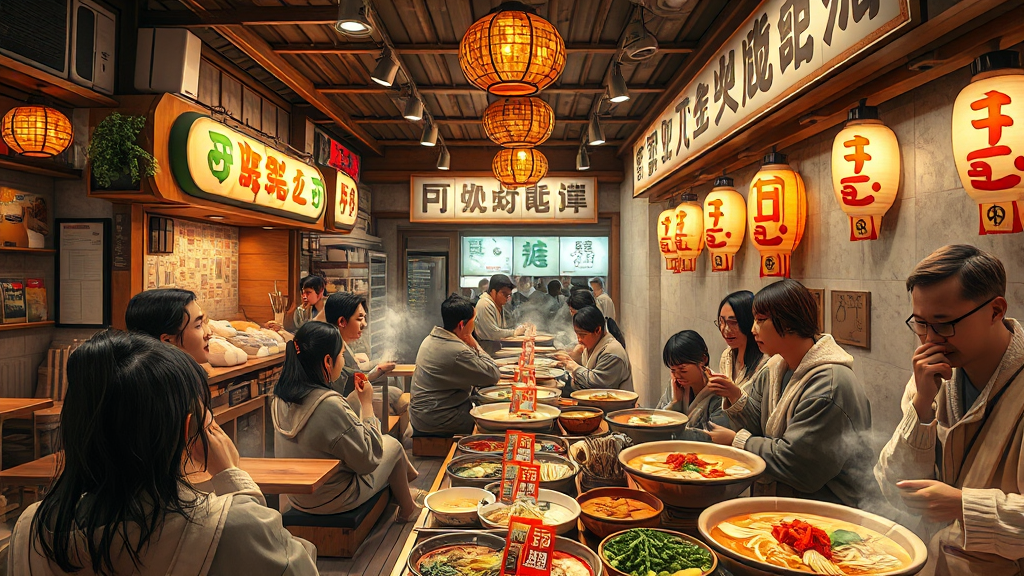 어떤 라면을 맛볼 수 있나요? (realistic 스타일)