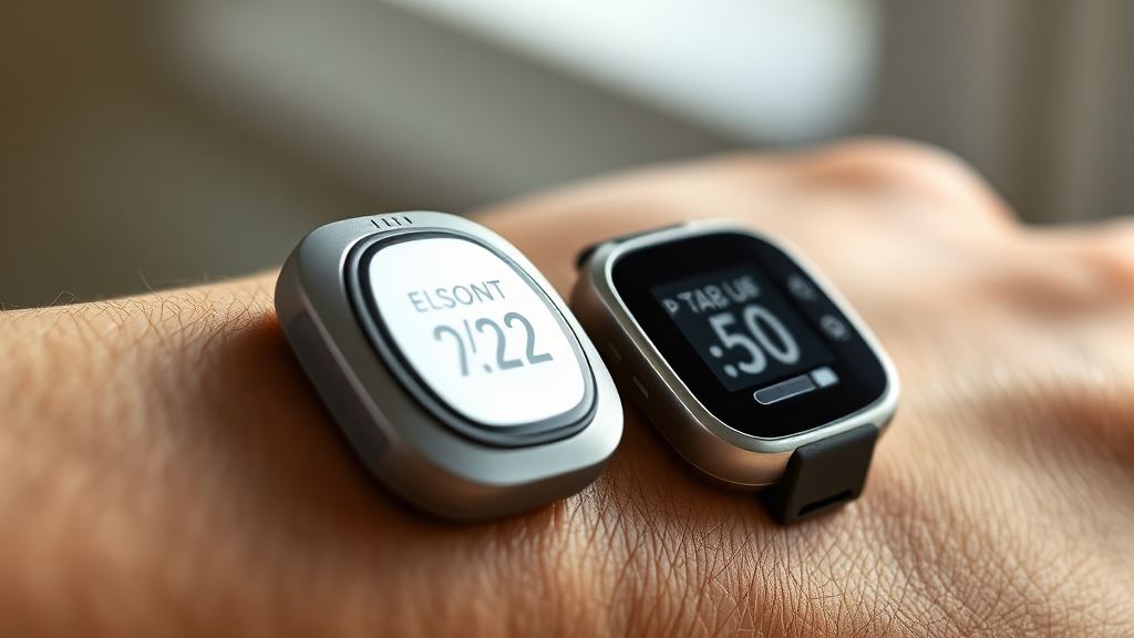 연속혈당측정기(CGM)란 무엇인가요? (realistic 스타일)