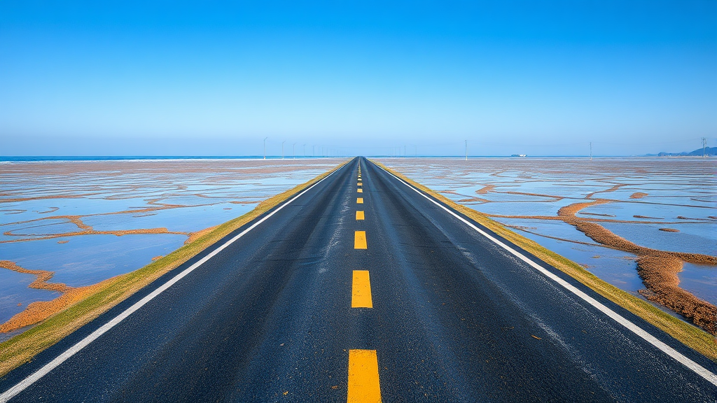 만조와 간조: 물때의 기본 이해 (realistic 스타일)