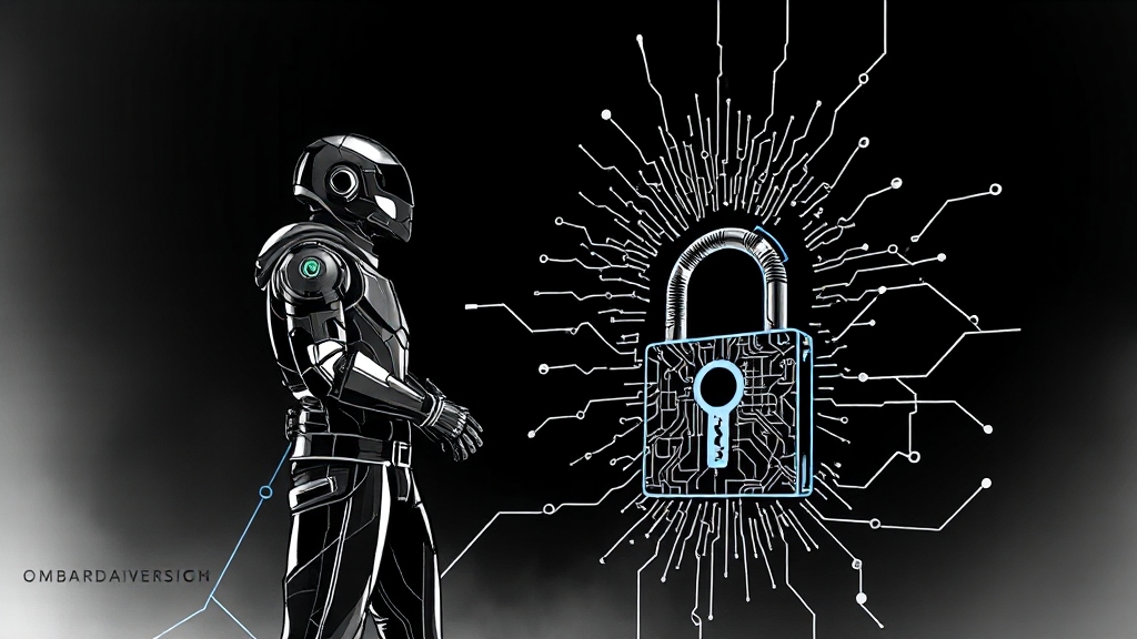 사이버 보안 및 통제 문제 (illustration 스타일)