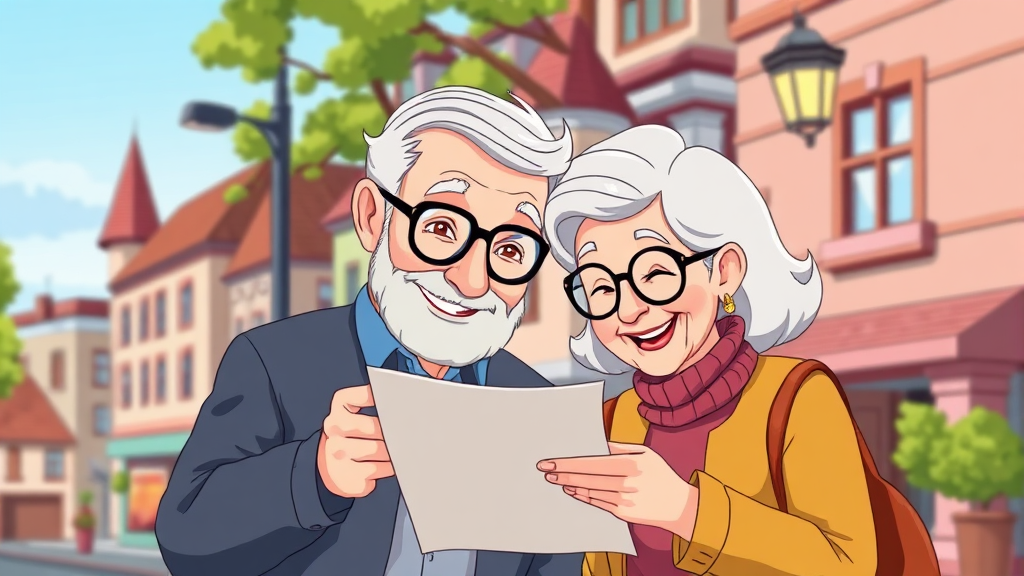 실버타운 입주 시 주의사항 (cartoon 스타일)