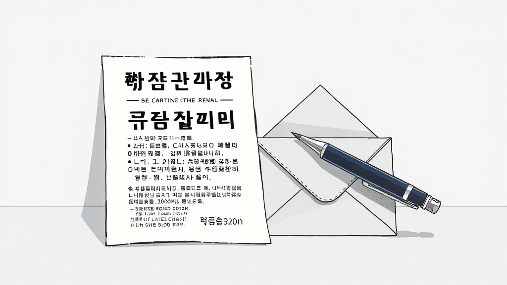 계약 갱신 시 신고 (illustration 스타일)