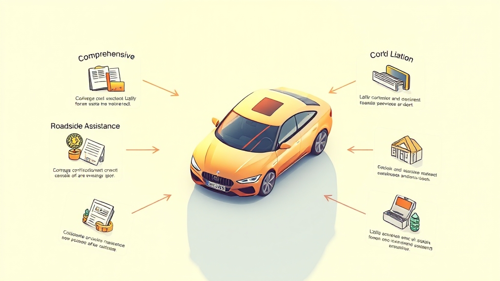보험사별 보장 항목 & 특약 비교 (illustration 스타일)