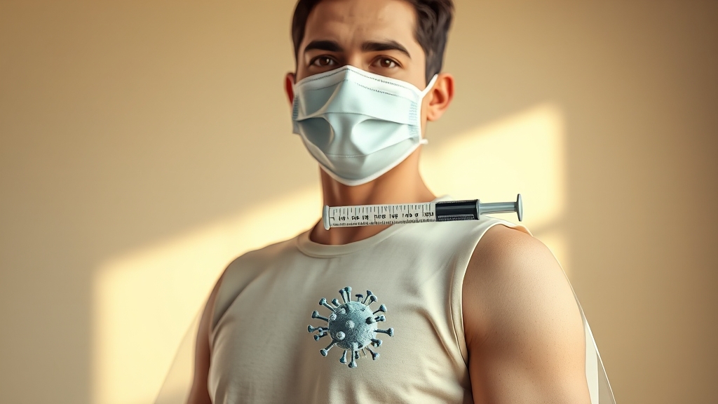 독감 위험성 및 예방접종 필요성 (realistic 스타일)