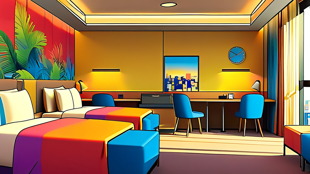 토요코인 오사카 난바: 객실 타입별 상세 정보 및 이용 후기 (cartoon 스타일)