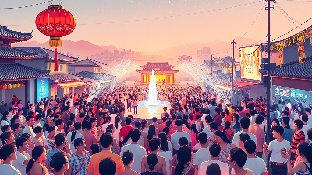 2025년 축제 일정 및 라인업 (illustration 스타일)