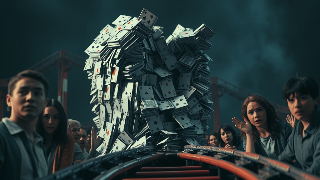 무너지는 삶: 심리적 증상 (realistic 스타일)