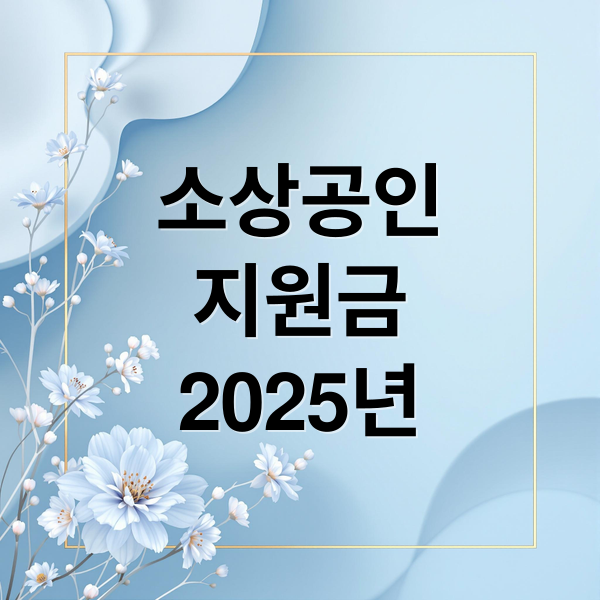 소상공인
지원금
2025년 (소상공인 지원금)