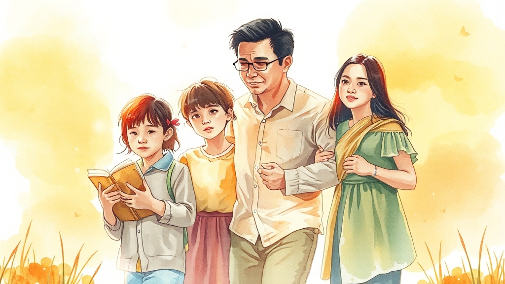 차상위계층, 어떤 혜택이 있나? (watercolor 스타일)