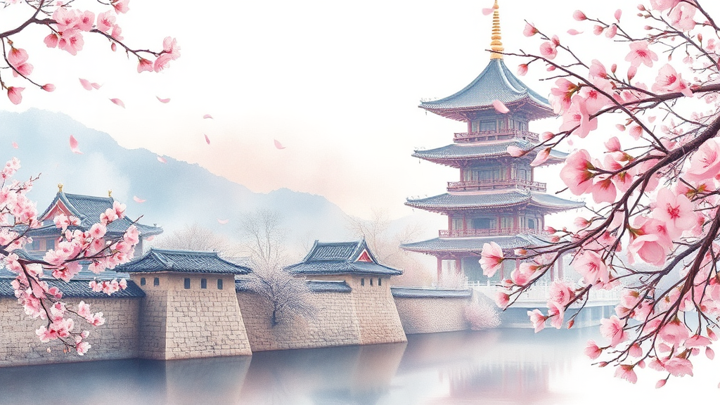 서울 & 수도권 벚꽃 명소 추천 (watercolor 스타일)