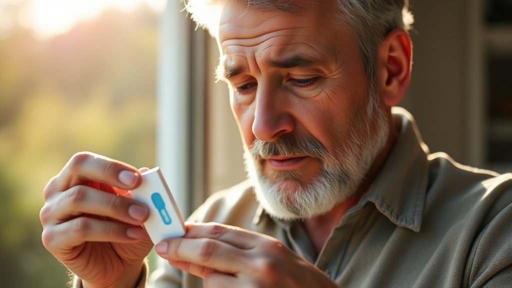 갱년기 테스트기 사용법 (realistic 스타일)