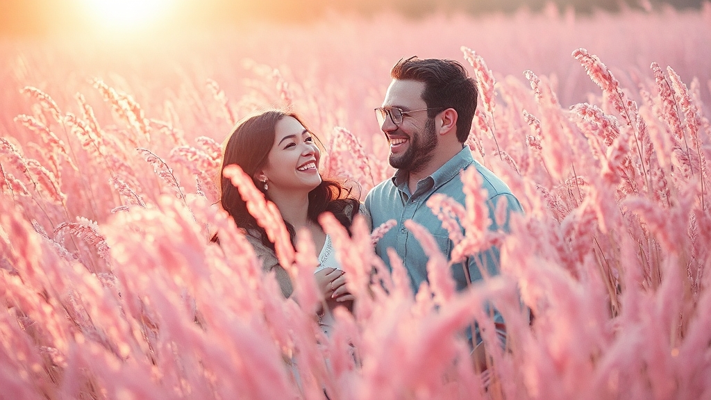 핑크뮬리 축제 핵심 정보 (watercolor 스타일)