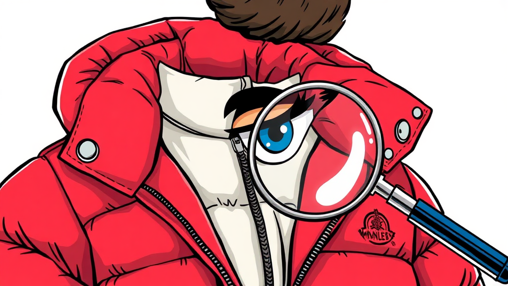 소재, 무게, 스티칭 확인법 (cartoon 스타일)