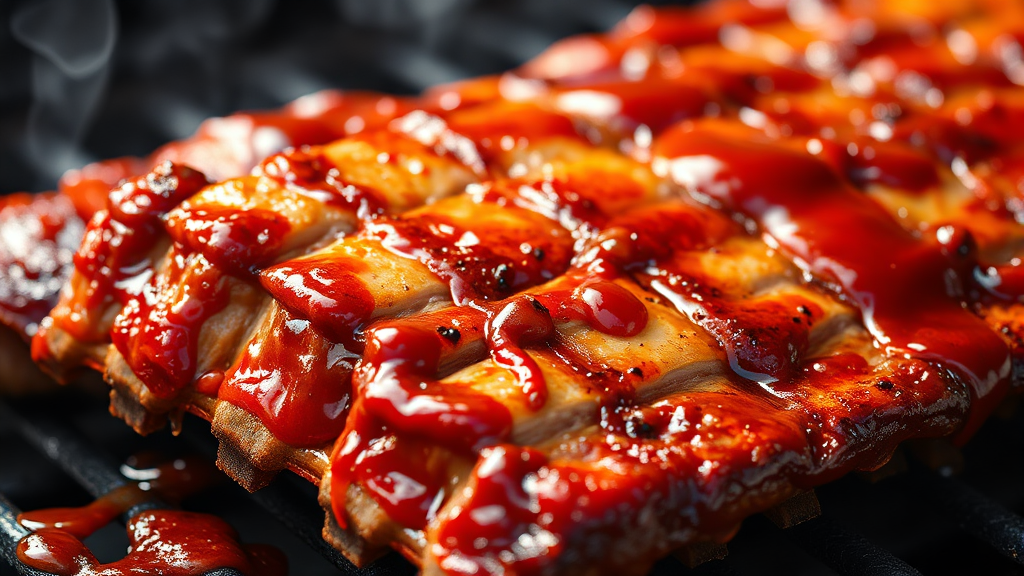 LA갈비 양념 & 굽는 팁 (realistic 스타일)