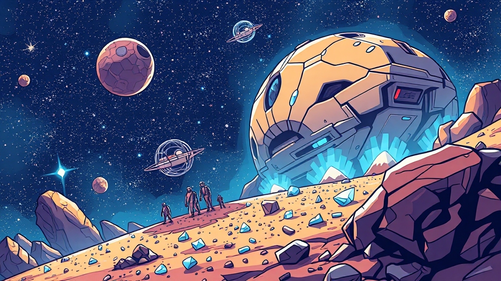 소행성 채굴이란? (cartoon 스타일)