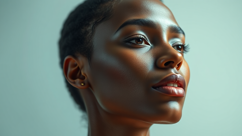 주요 성분 및 멜라닌 케어 시스템 (realistic 스타일)