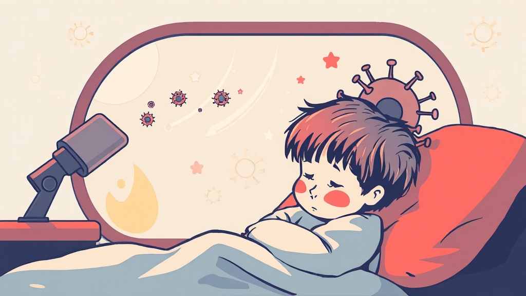 독감과 감기 차이를 비교한 일러스트