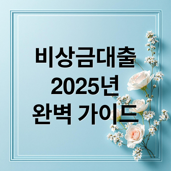 비상금대출
2025년
완벽 가이드 (비상금대출)