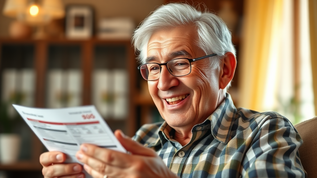 65세 이상 정부 지원금 핵심 요약 (realistic 스타일)