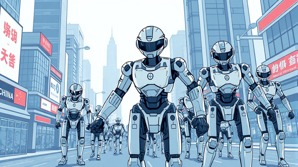 휴머노이드 로봇 기술 현황 (illustration 스타일)