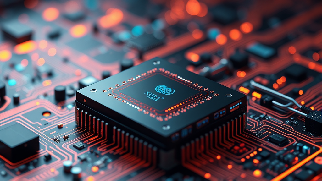 중국 AI 반도체 산업의 부상과 한국에 미치는 영향 (realistic 스타일)