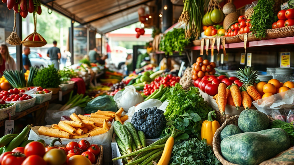 푸드마일리지 줄이기, 로컬푸드의 힘 (realistic 스타일)