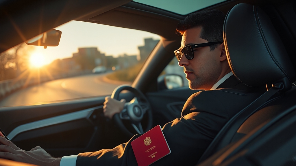 해외 운전 시 주의사항 (realistic 스타일)