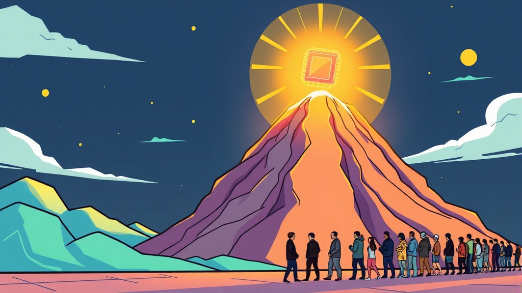 AI 시대, 메모리 수요 폭증과 공급 부족의 심화 (cartoon 스타일)