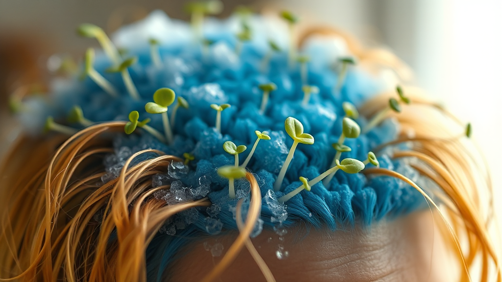 탈모 관리 만족도 및 효과 분석 (realistic 스타일)