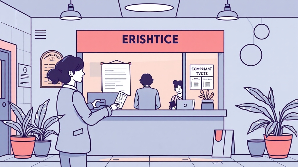 주민센터 방문 발급 방법 (illustration 스타일)