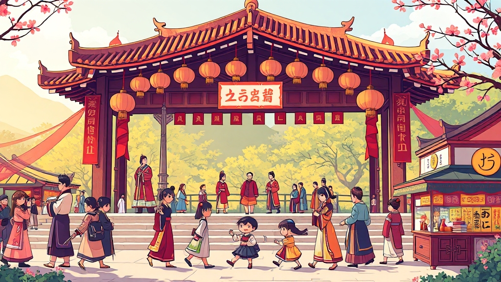 행사장 위치 안내 (cartoon 스타일)