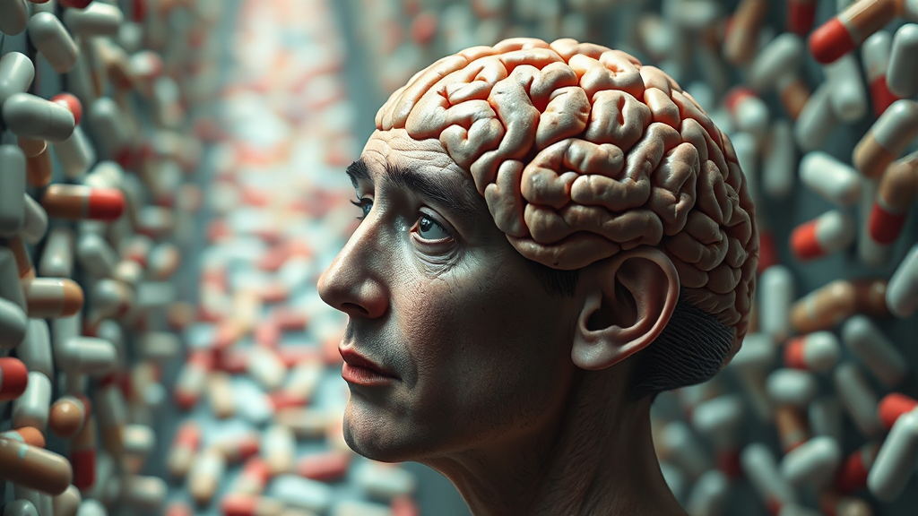 약물 유발 인지장애란? (realistic 스타일)