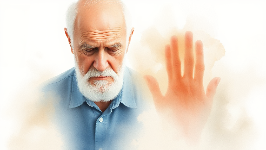 아침 강직이란? (watercolor 스타일)