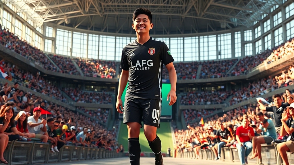 손흥민 MLS 데뷔: 역사적 유니폼 (realistic 스타일)