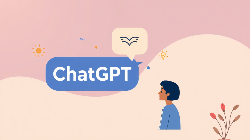 챗GPT, 인간적인 소통과 창의성 (illustration 스타일)