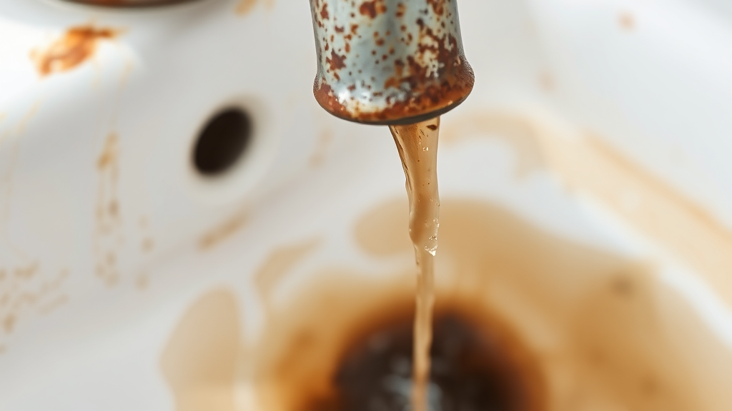 철과 망간이 수돗물에 미치는 영향: 맛, 색깔, 그리고 그 이상 (watercolor 스타일)