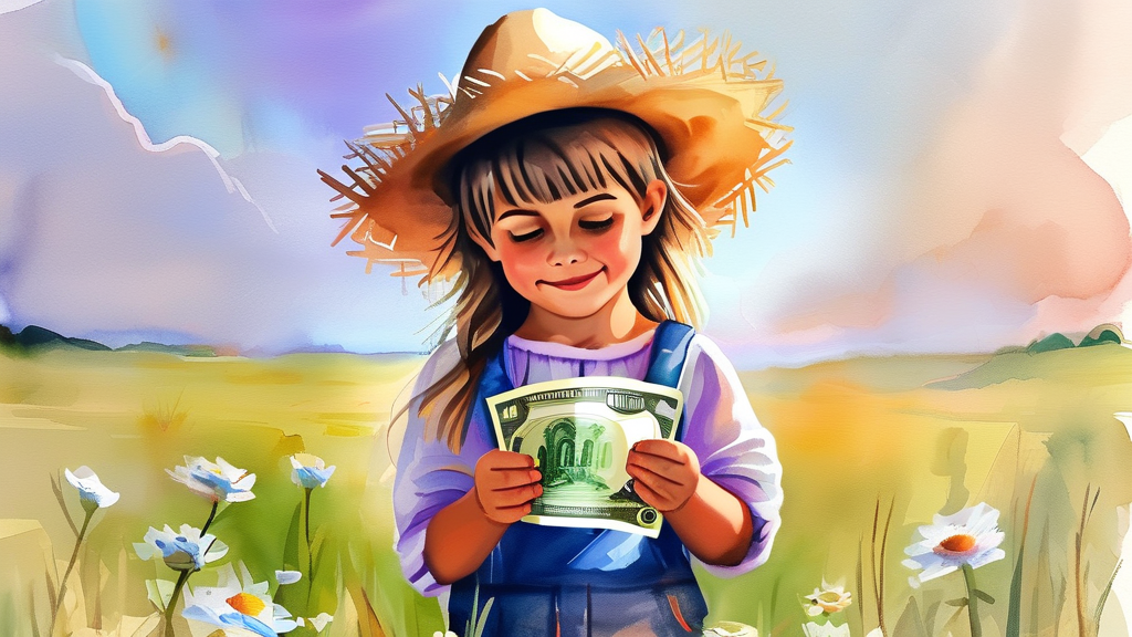 청년기본소득, 왜 중요할까요? (watercolor 스타일)