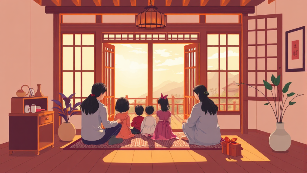 온돌마루 객실 특징 (illustration 스타일)