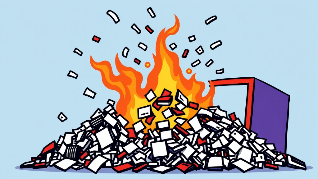 개인정보 보유 및 파기 (cartoon 스타일)