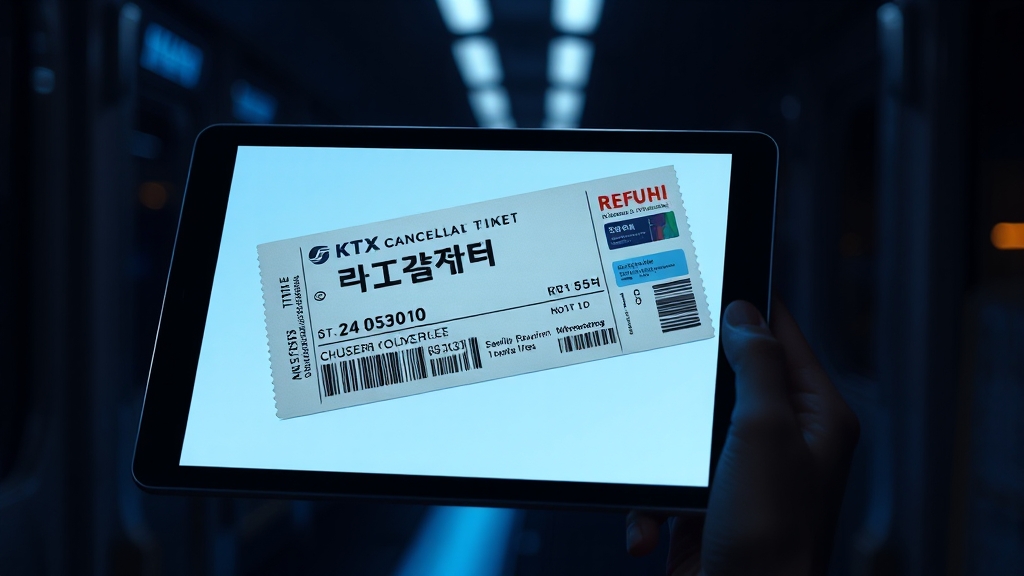 명절 KTX 취소 수수료 관련 FAQ (realistic 스타일)